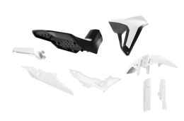 RACETECH (RTECH) KOMPLET PLASTIKÓW Z SIEDZENIEM REVOLUTION HONDA XL 750 TRANSALP '23-'25 KOLOR BIAŁY / CZARNY