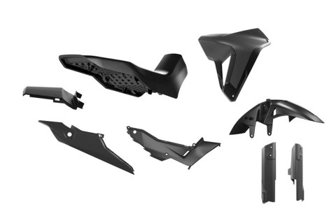 RACETECH (RTECH) KOMPLET PLASTIKÓW Z SIEDZENIEM REVOLUTION HONDA XL 750 TRANSALP '23-'25 KOLOR CZARNY