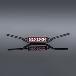 RENTHAL KIEROWNICA 7/8 CALA (22MM) MX MINI HANDLEBAR BLACK KAWASAKI KX 65 02-16 PADDED KOLOR CZARNY Z GĄBKĄ