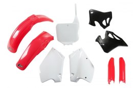 UFO KOMPLET PLASTIKÓW (FULL KIT) Z OSŁONAMI TELESKOPÓW (AMORTYZATORÓW) HONDA CR 125 '95-'97, CR 250 '95-'96 KOLOR OEM (CZERWONY/