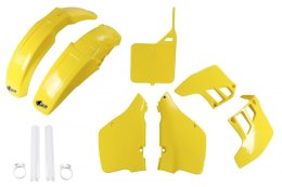 UFO KOMPLET PLASTIKÓW (FULL KIT) Z OSŁONAMI TELESKOPÓW (AMORTYZATORÓW) SUZUKI RM 125 '89-'91 KOLOR OEM (ŻÓŁTY) (SU399E999)