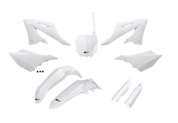 UFO KOMPLET PLASTIKÓW (FULL KIT) Z OSŁONAMI TELESKOPÓW (AMORTYZATORÓW) YAMAHA YZ 125 / 250 '22-'26 KOLOR BIAŁY