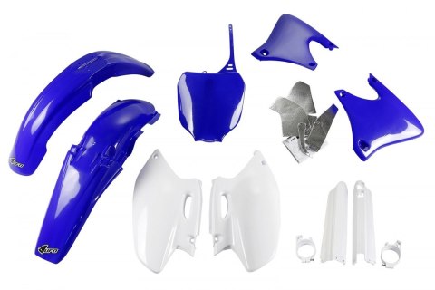 UFO KOMPLET PLASTIKÓW (FULL KIT) Z OSŁONAMI TELESKOPÓW (AMORTYZATORÓW) YAMAHA YZF 426 '00-'02 KOLOR OEM (NIEBIESKI/BIAŁY) (YA289