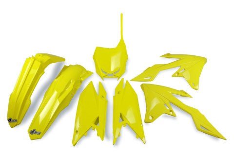UFO KOMPLET PLASTIKÓW SUZUKI RMZ 250 '19-'25, RMZ 450 '18-'25 KOLOR ŻÓŁTY