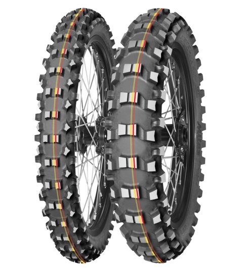 MITAS OPONA 70/100-14 TERRA FORCE-MX SM 40M (CZERWONO-ŻÓŁTY PASEK) TT PRZÓD DOT 2025 (DOT:DUDP) (460064) (zamiennik:70000163)