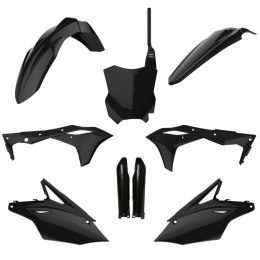 POLISPORT KOMPLET PLASTIKÓW (FULL KIT) KAWASAKI KX 250F '17-'20 W ZESTAWIE TABLICA PRZEDNIA (8665900003) I OSŁONY AMORTYZARORÓW 