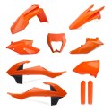 POLISPORT KOMPLET PLASTIKÓW (FULL KIT) KTM EXC/EXC-F TPI '17-'19 W ZESTAWIE OSŁONA LAMPY (8666800002) I OSŁONY AMORTYZATORÓW (83