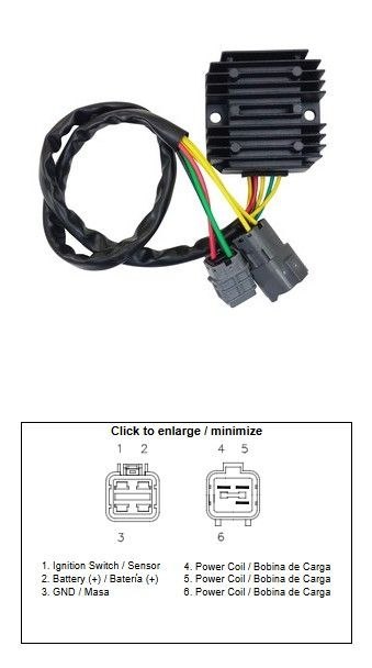 DZE REGULATOR NAPIĘCIA KAWASAKI KVF 300 BRUTE FORCE '12-'18 (21066-Y002)
