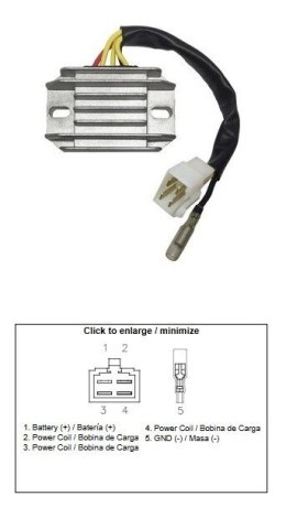DZE REGULATOR NAPIĘCIA SUZUKI LT 230 QUAD RUNNER '87-'93 (32800-35B00)