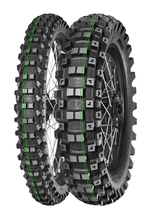 MITAS OPONA 110/100-18 TERRA FORCE-EX MH SUPER SOFT 64M (PODWÓJNY ZIELONY PASEK) TT TYŁ DOT 15/2026 (460107) (zamiennik:70000223