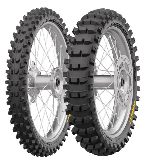 PIRELLI OPONA 100/90-19 NEW SCORPION MX32 MID SOFT NHS 57M TT TYŁ DOT 14/2026