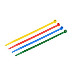 PROMX OPASKA ZACISKOWA (TRYTYTKA) 3,6X200MM MIX RÓŻNE KOLORY - 100 SZTUK